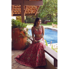 Sonya - Crimson Bagh Lehenga Set