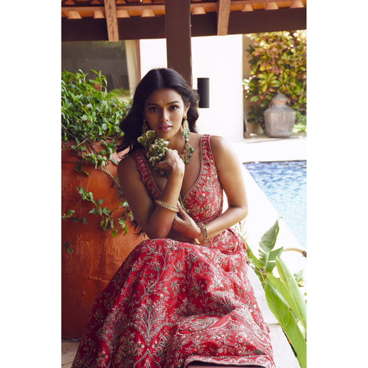 Sonya - Crimson Bagh Lehenga Set