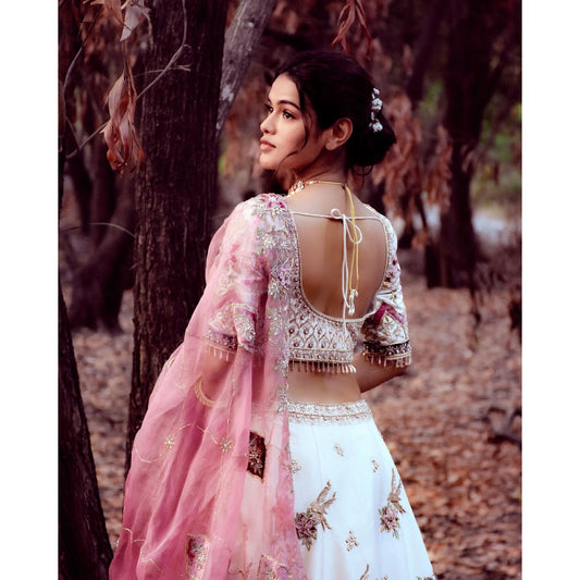 Sonya - Ivory Mor Bagh Lehenga Set
