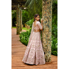 Old Rose Pink Lehenga Set