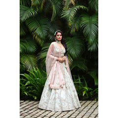 Mint Mughal Lehenga Set