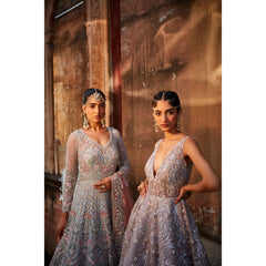 Grey Crystal Gown