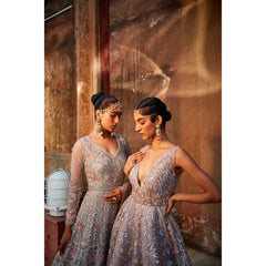 Grey Crystal Gown