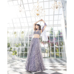 Grey Lehenga