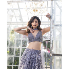 Grey Lehenga