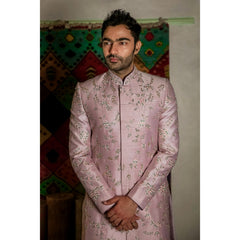 Lavender Silk Sherwani