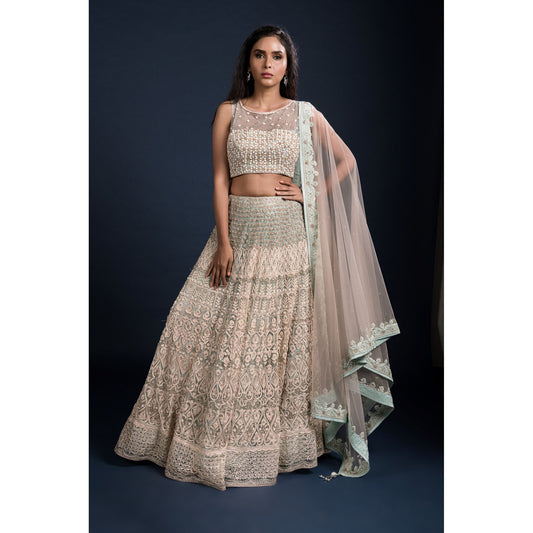 Pastel Sky Lehenga Set