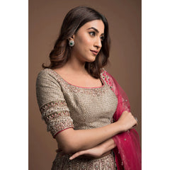 Antique Gold Bridal Lehenga Set