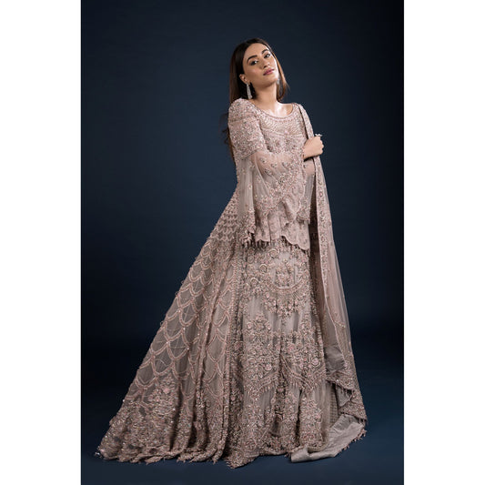 Amethyst Mughal Anarkali Lehenga Set